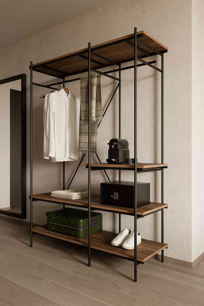 Oscar Clothes Hanging Rack Shelves - Ethnicraft