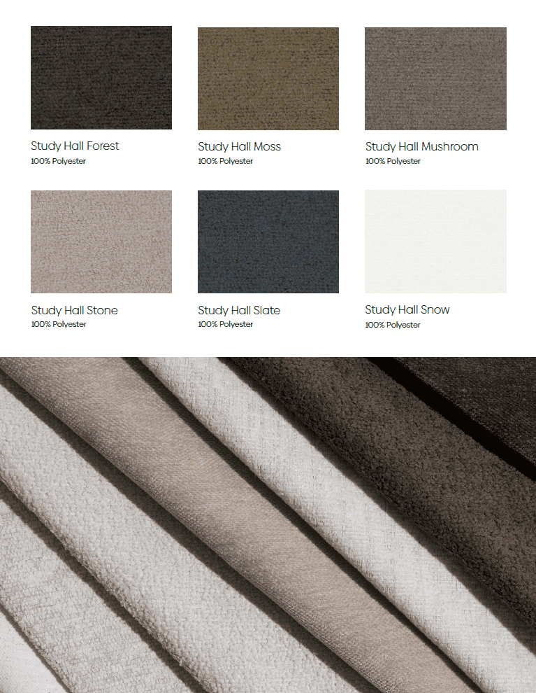 Additional fabric swatches for Messi Modular Sofa