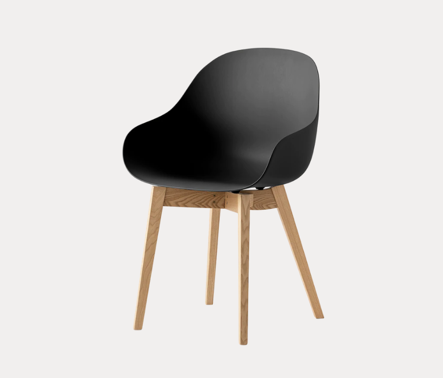 CB2142 Academy Arm Chair with Wood Legs - Connubia