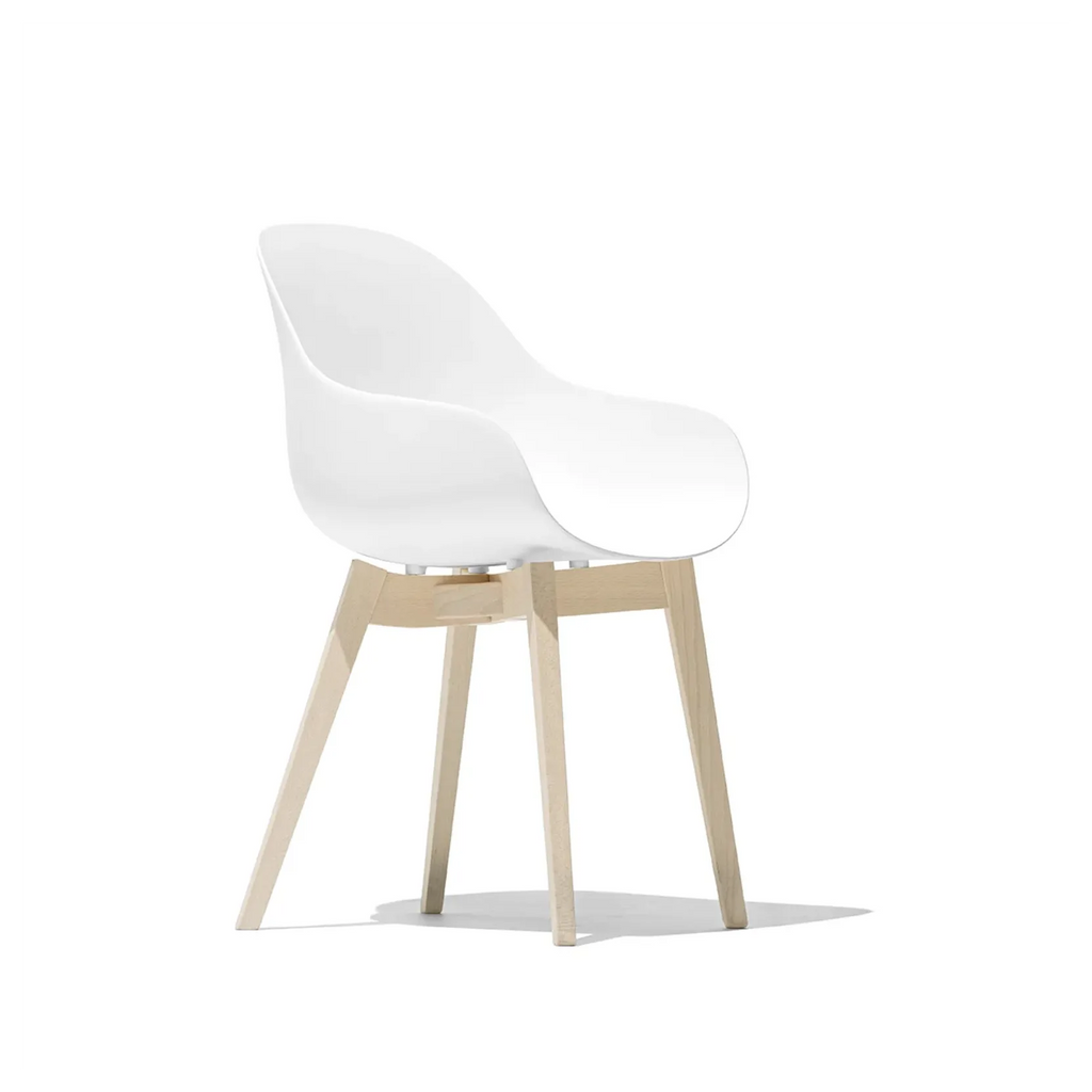 CB2142 Academy Arm Chair with Wood Legs - Connubia