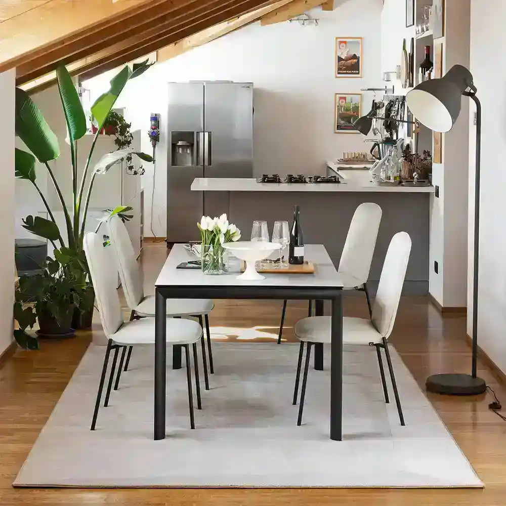 CB4815-R B Dorian 51" to 91" Extension Dining Table