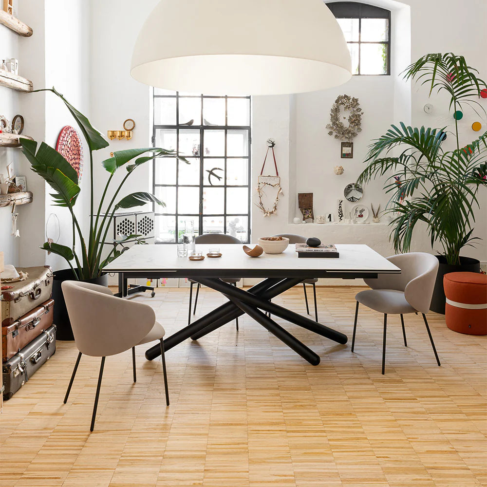 CB4850-R Duel Rectangular Extension Dining Table