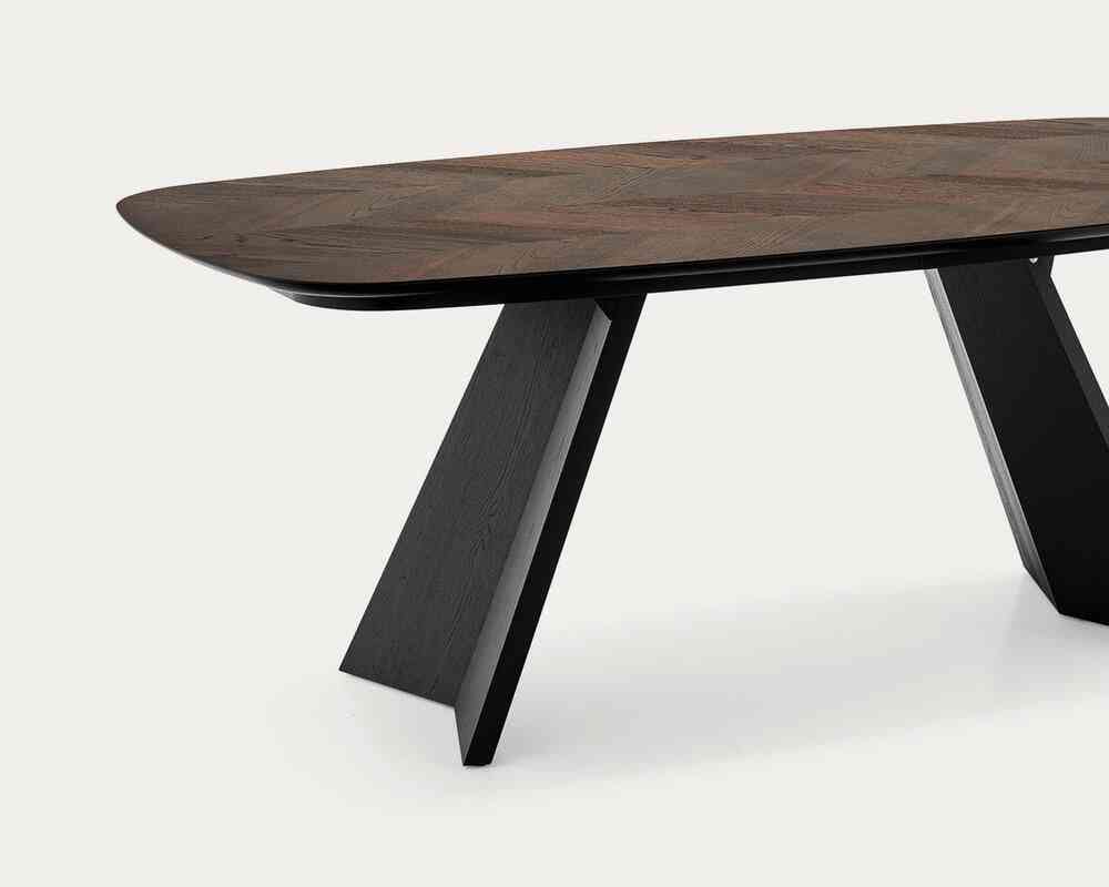 CS4115-FSW Icaro Elliptical Wood Dining Table - Calligaris