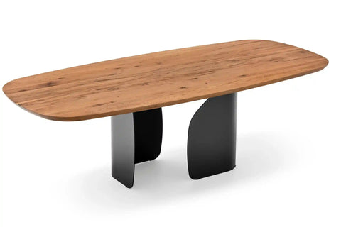 CS4153-FSW Twins Elliptical Wood Dining Table - Calligaris