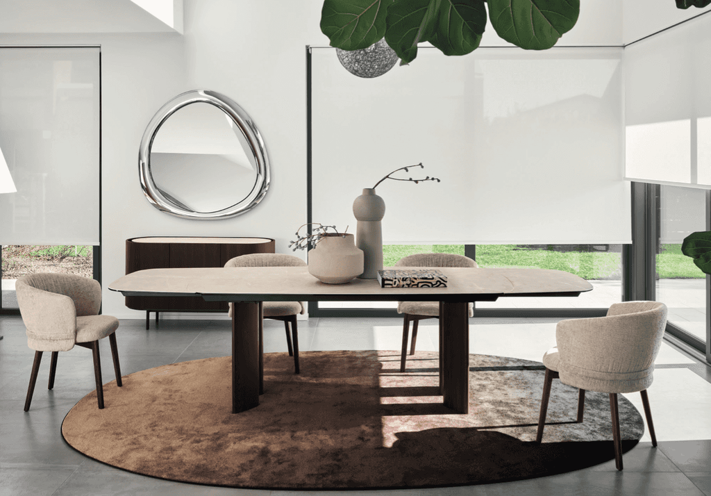 CS4156-FB A Sandy Elliptical Dining Table by Calligaris at Trade Source by Calligaris at Trade Source Furniture