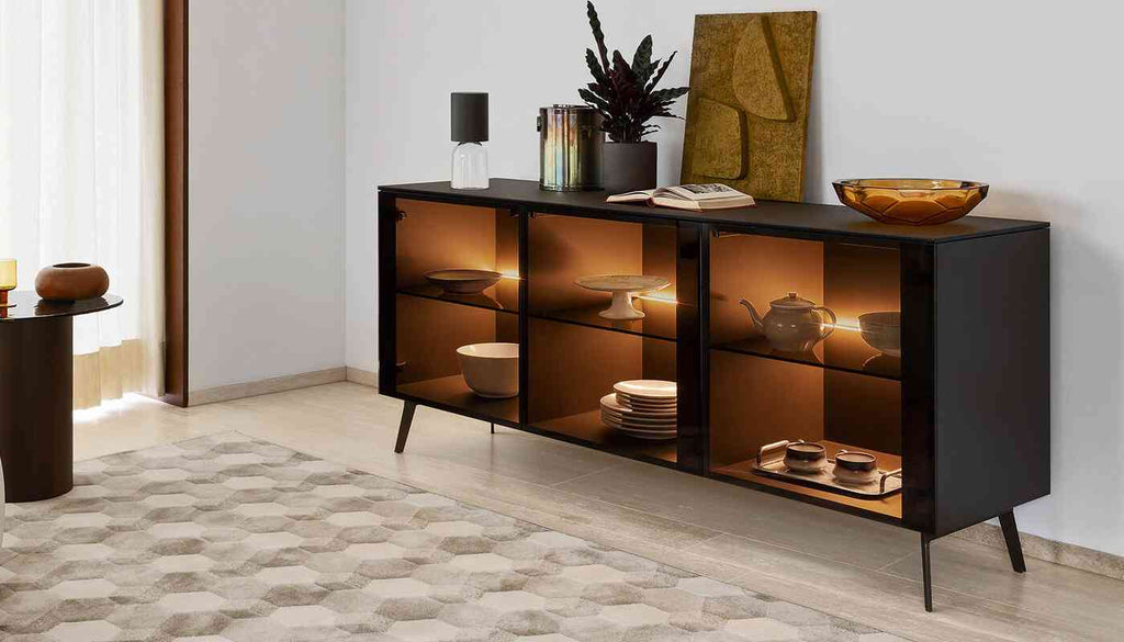CS6212-2 Crystal Storage 4 Door Cabinet - Calligaris
