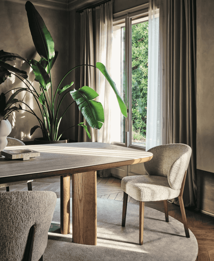 CS2243 Mara Dining Chair with Wood Legs