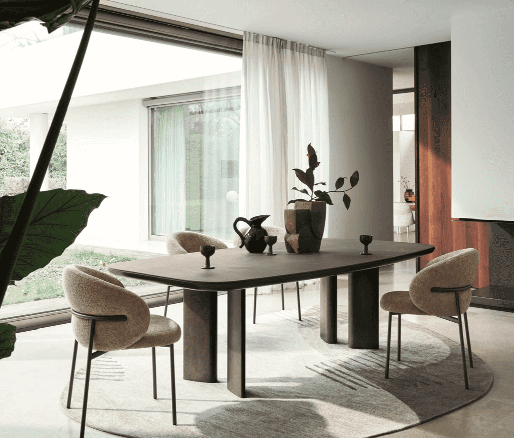 CS4156-FB A Sandy Elliptical Dining Table by Calligaris at Trade Source by Calligaris at Trade Source Furniture