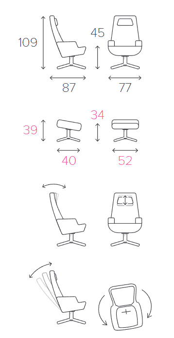 Conform Friend Reclining Chair - Conform