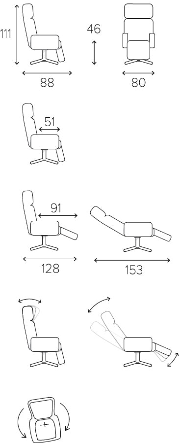 Conform Master Reclining Chair - Conform