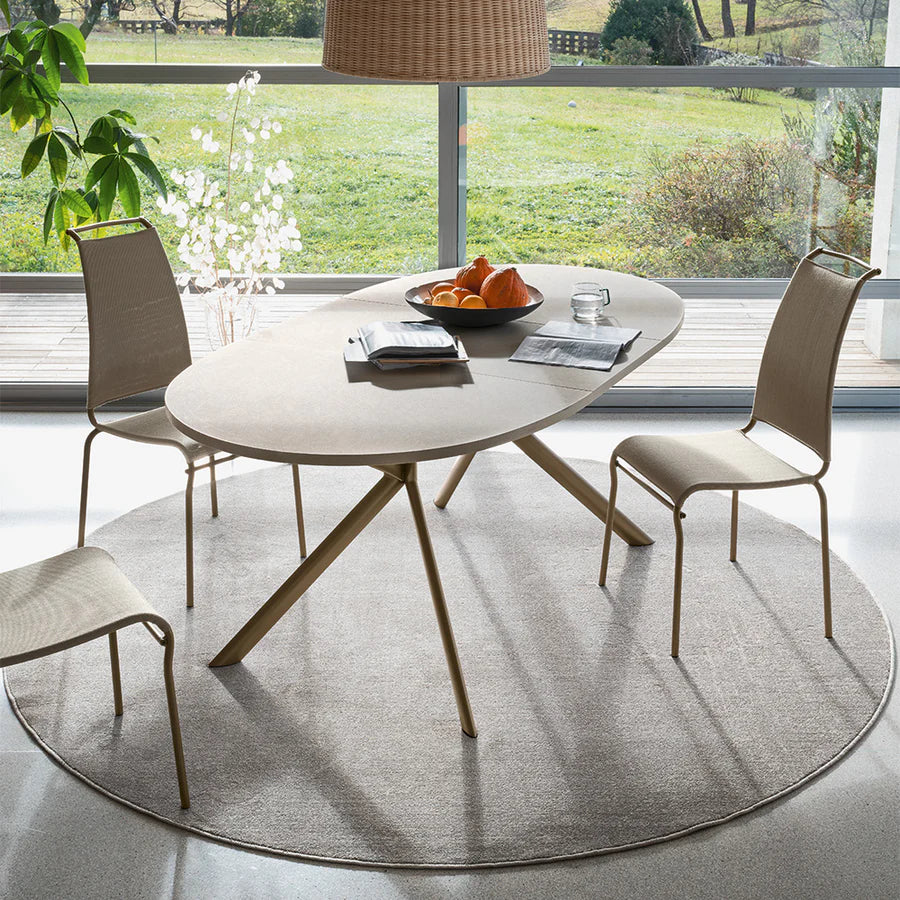 CB4739-E Giove Oval Extension Table for Dining Flexibility