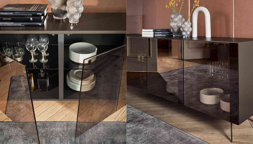 CS6212-2 Crystal Storage 4 Door Cabinet - Calligaris