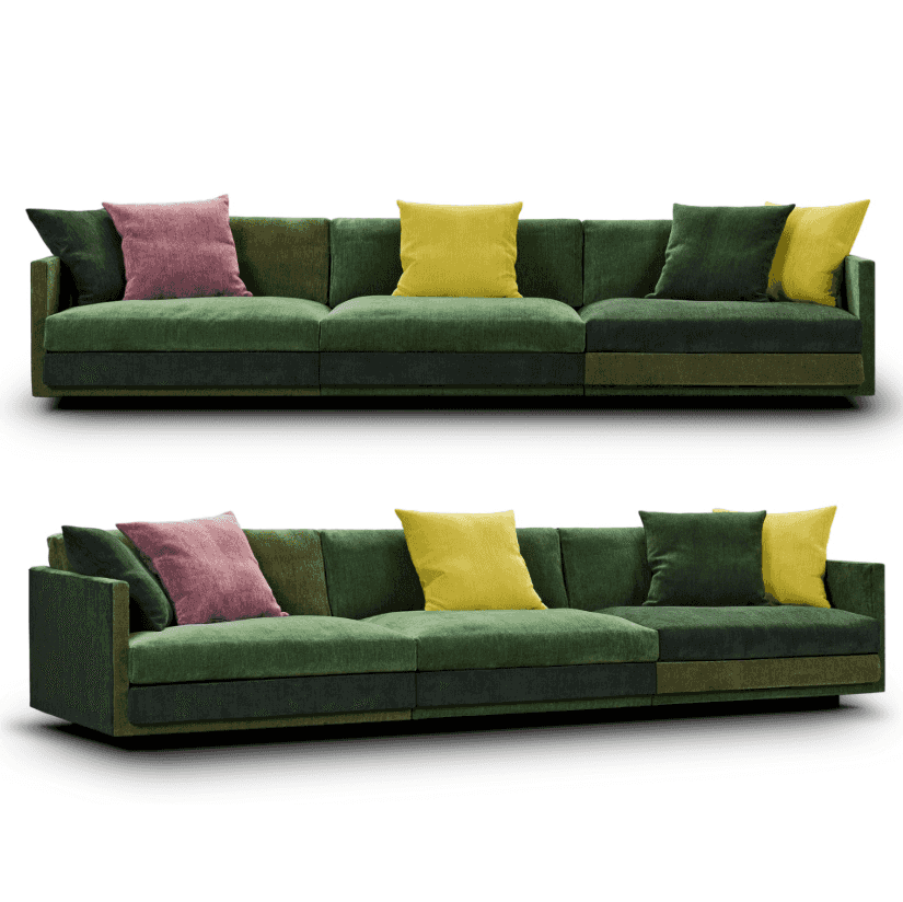 Great Ash Multicolor Bloom Green Sofa - Eilersen