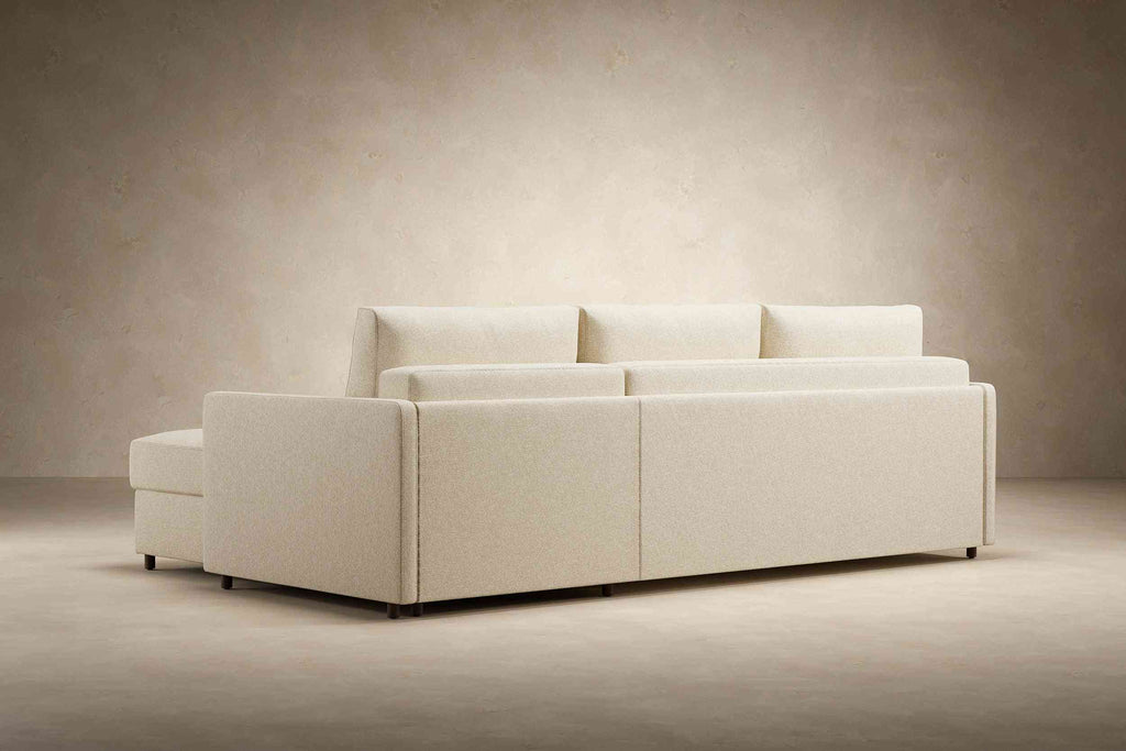 Neah Sofa Bed with Storage Chaise Lounger in Performance Fabric - Innovation Living
