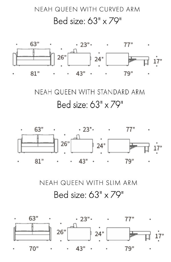 Neah Sofa Bed in Performance Fabric - Trade Source Furniture