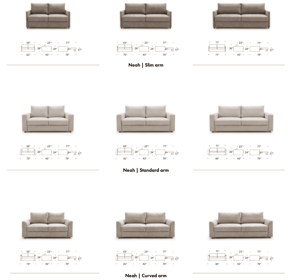 Neah Sofa Bed in Performance Fabric - Trade Source Furniture