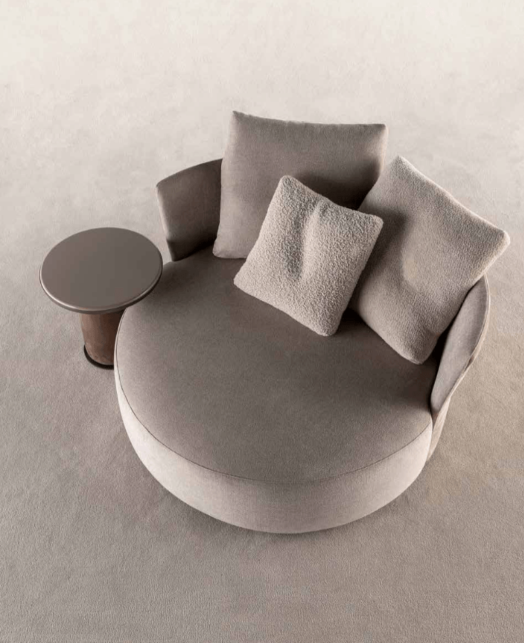 Love Round Lounge Chair and Ottoman by Art Nova