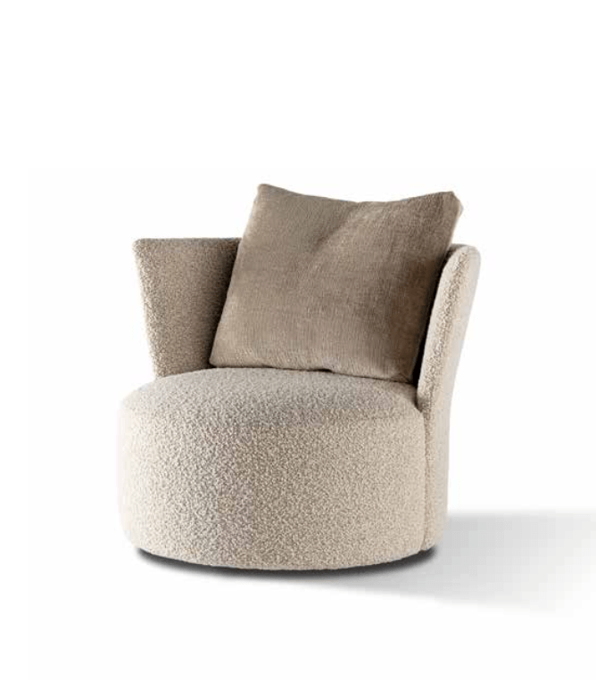 Love Round Lounge Chair and Ottoman by Art Nova