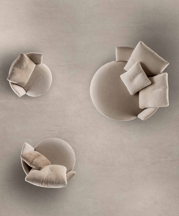 Love Round Lounge Chair and Ottoman by Art Nova