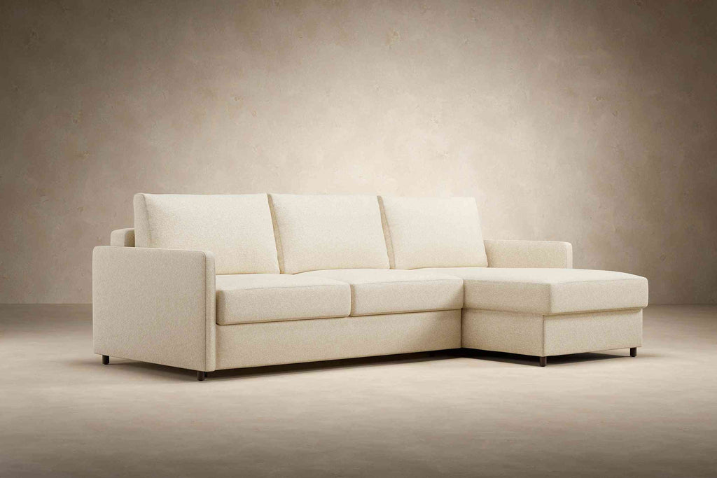 Neah Sofa Bed with Storage Chaise Lounger in Performance Fabric - Innovation Living