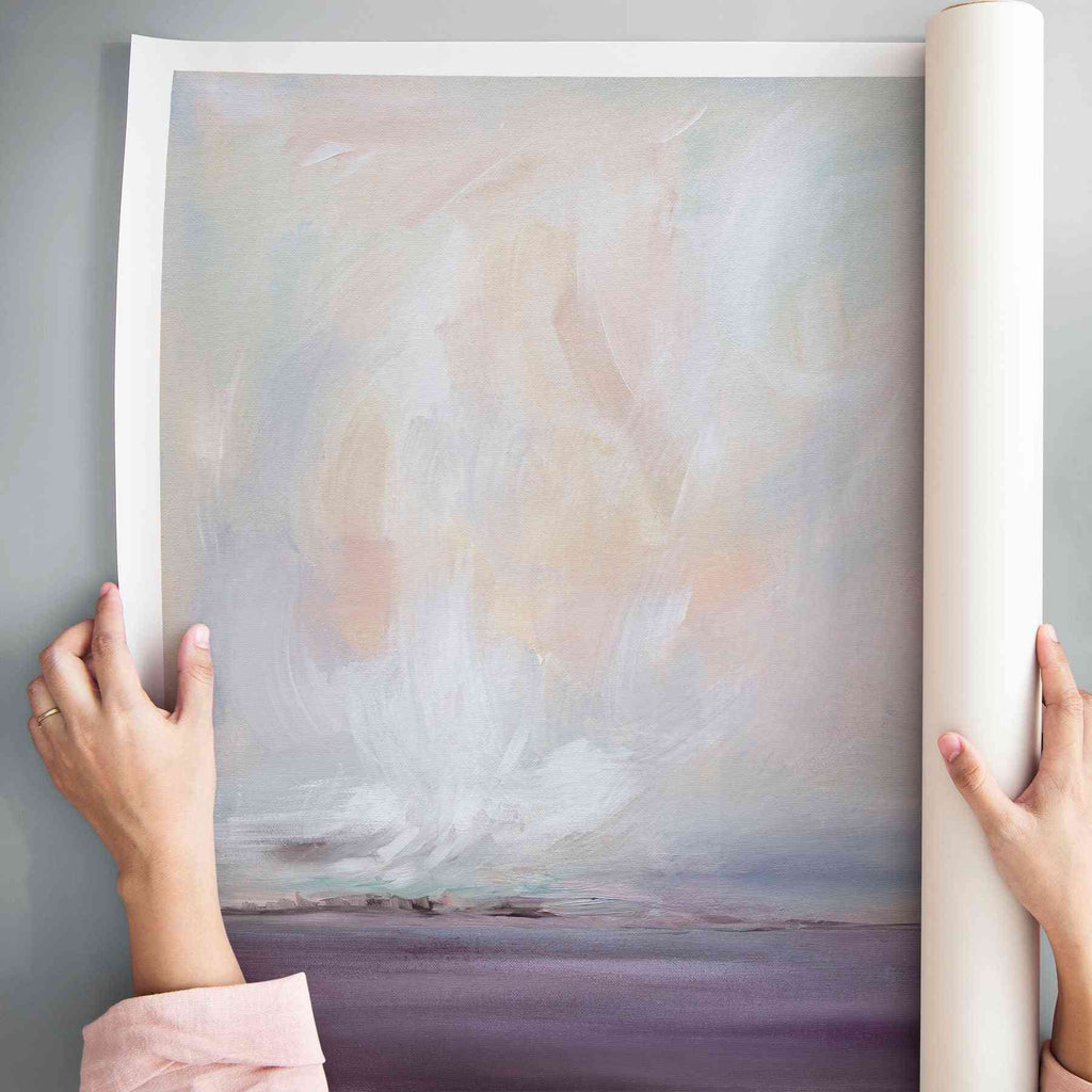 Blush Quiet in the Distance - Canvas Print - Julia Contacessi Fine Art