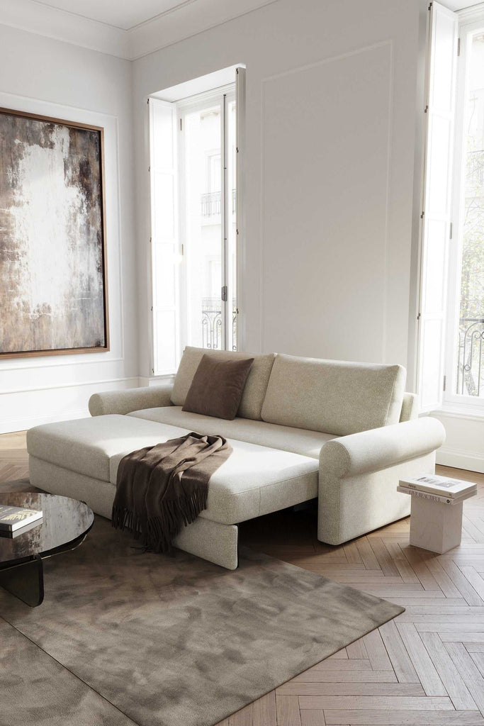 Vilander Sofa Bed with Roll Arms by Innovation Living at Trade Source by Innovation Living at Trade Source Furniture