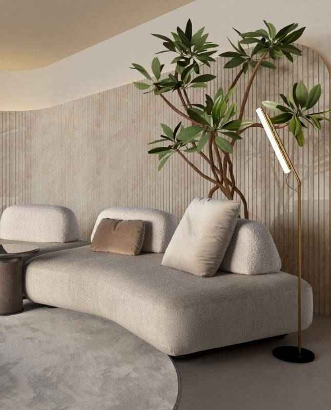 Curve Sofa with Movable Pieces - Art Nova