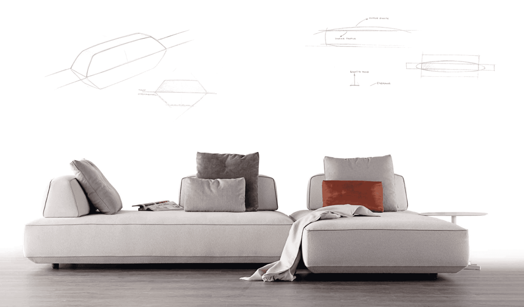 Filiph Sofa with Moving Backrests - Art Nova
