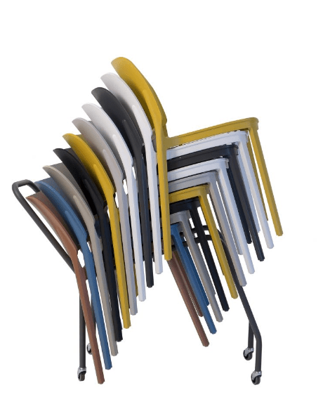 04.15 Stackable Indoor Outdoor Dining Chair by Bontempi Casa - Trade Source Furniture