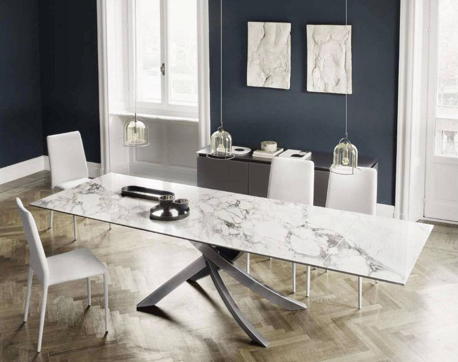 20.59 Artistico 63" to 95" Extending Dining Table by Bontempi Casa - Trade Source Furniture
