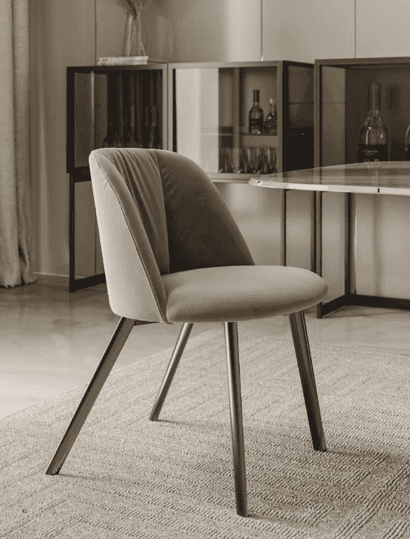 34.93 Agatha Dining Chair with Metal Legs - Bontempi