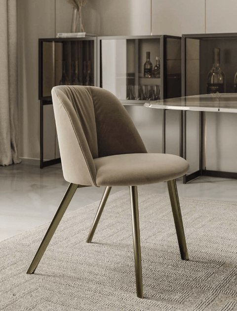 34.93 Agatha Dining Chair with Metal Legs - Bontempi