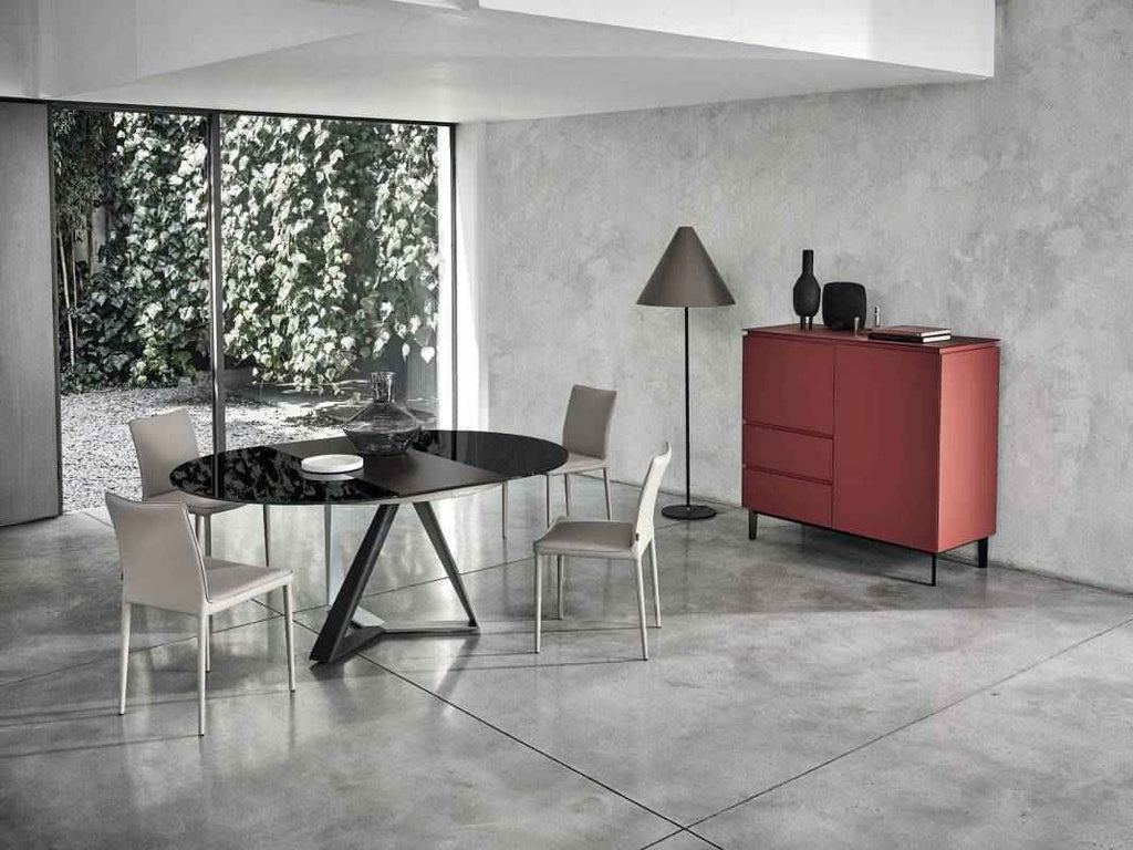 52.87 Millennium Round Extending Table by Bontempi Casa - Trade Source Furniture