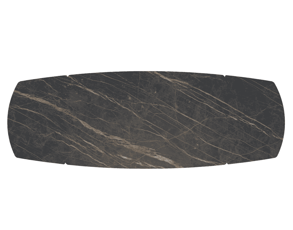 53.79 Bach Extending Dining Table with Rounded Corners - Bontempi