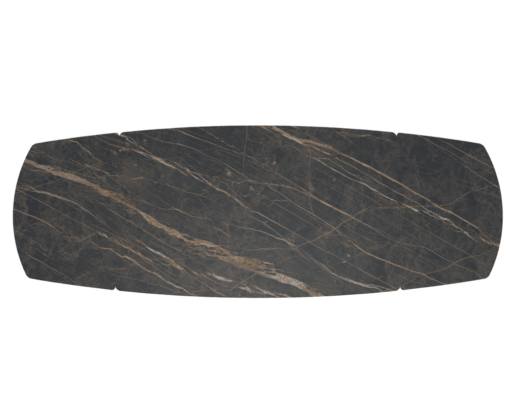 53.79 Bach Extending Dining Table with Rounded Corners - Bontempi