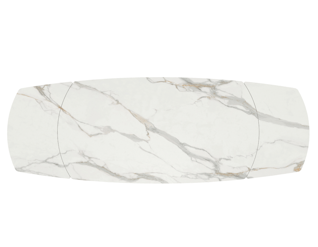 53.79 Bach Extending Dining Table with Rounded Corners - Bontempi