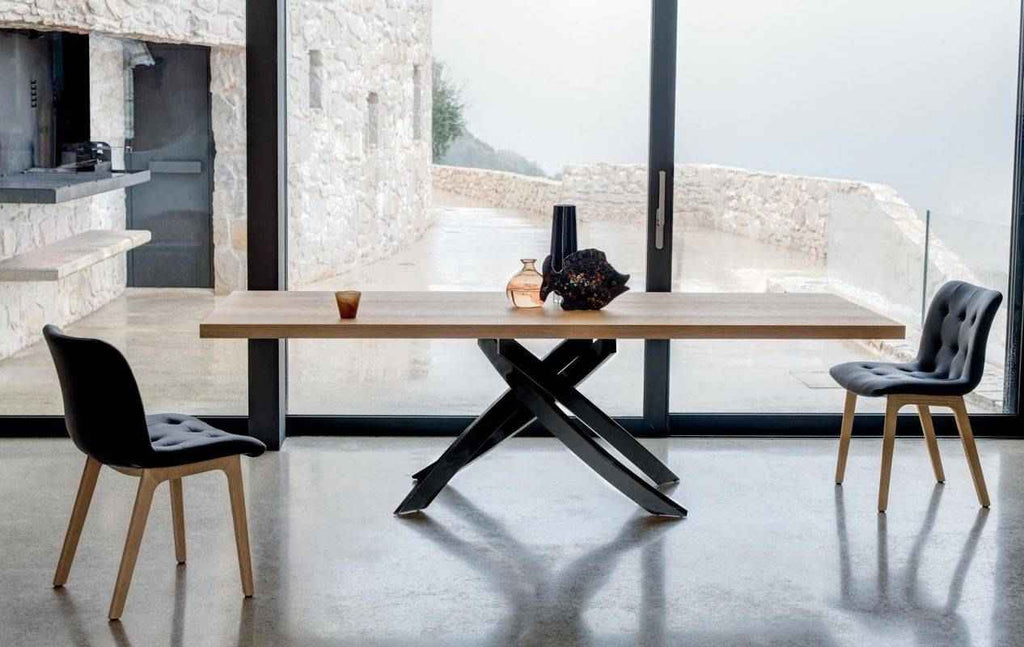 Artistico 75" to 114" Extending Dining Table by Bontempi Casa - Trade Source Furniture