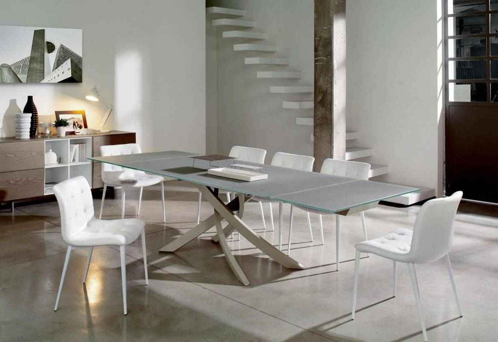 Artistico Glass Extending Dining Table by Bontempi Casa - Trade Source Furniture