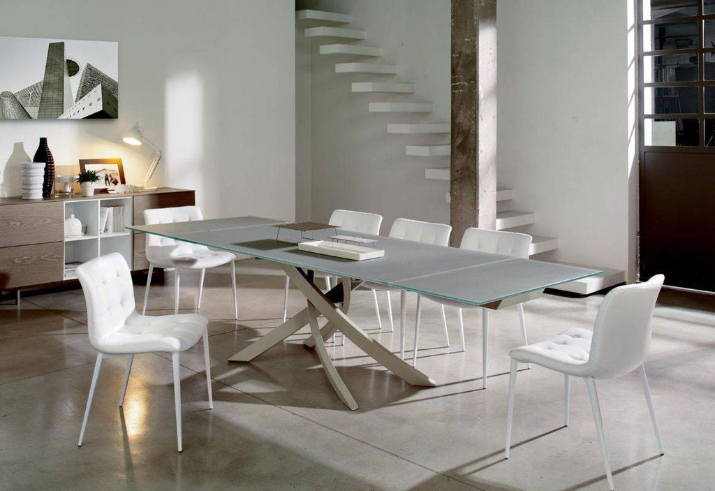 Artistico Glass Extending Dining Table by Bontempi Casa - Trade Source Furniture