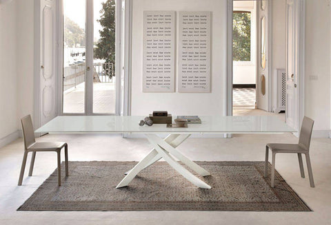 Artistico Glass Extending Dining Table by Bontempi Casa - Trade Source Furniture