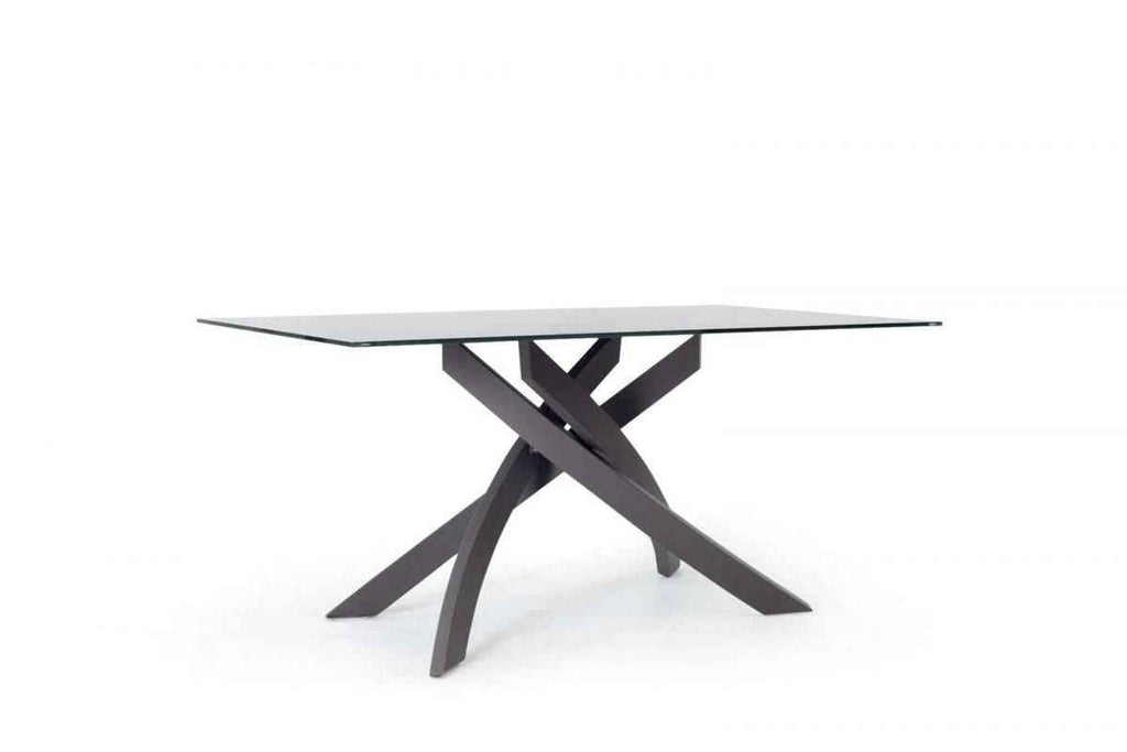 Artistico Glass Fixed Rectangular Dining Table by Bontempi Casa - Trade Source Furniture