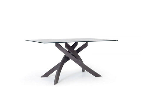 Artistico Glass Fixed Rectangular Dining Table by Bontempi Casa - Trade Source Furniture