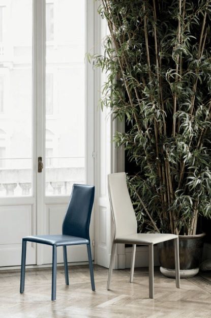 Dalila Hide Leather Dining Chair by Bontempi Casa - Trade Source Furniture