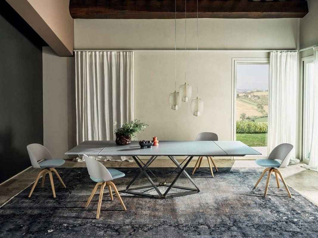 Delta 63" to 95" Extending Dining Table by Bontempi Casa - Trade Source Furniture