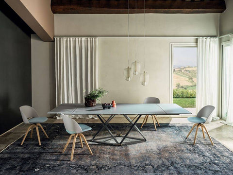 Delta 63" to 95" Extending Dining Table by Bontempi Casa - Trade Source Furniture