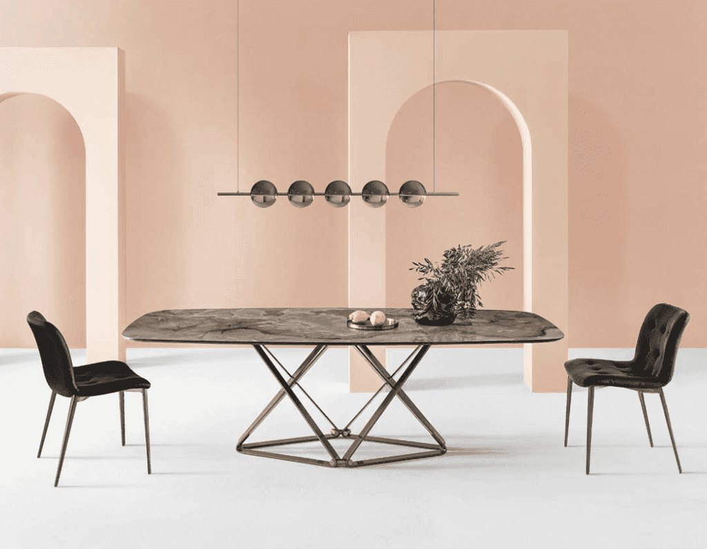 Delta Dining Table with Rounded Corners - Bontempi