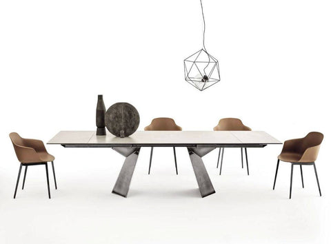 Fiandre 75" to 114" Extending Dining Table by Bontempi Casa - Trade Source Furniture