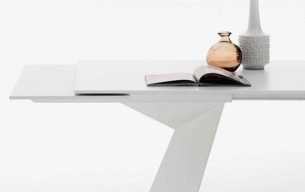 Fiandre Glass 75" to 114" Extending Dining Table by Bontempi Casa - Trade Source Furniture