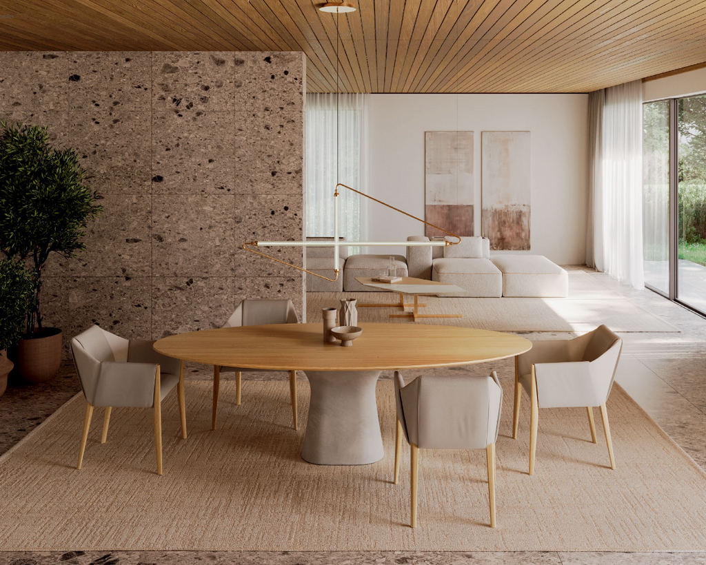 52.17 Podium 98" Oval Dining Table