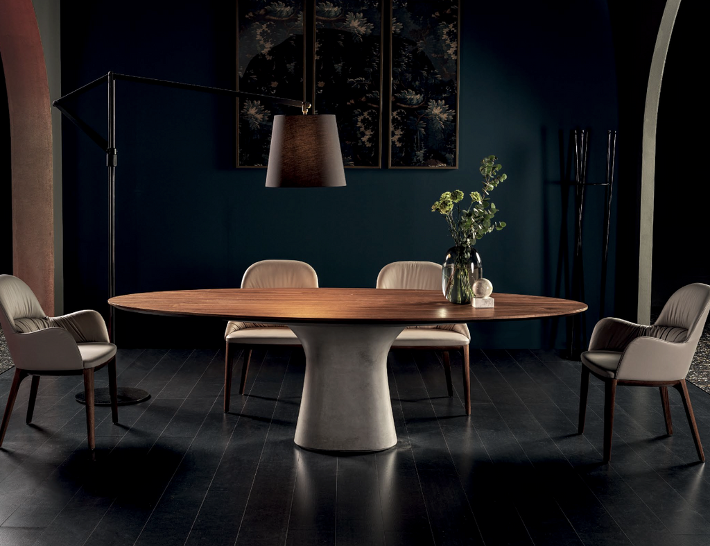 52.17 Podium 98" Oval Dining Table